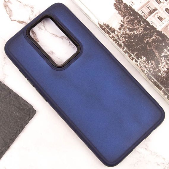 Чехол TPU+PC Lyon Frosted для Xiaomi Redmi Note 8 Pro Navy Blue | Зображення 3