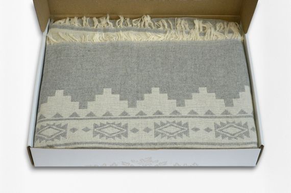 Муслінове покривало Kayra 210x250 см MP6, Сірий | Зображення 7