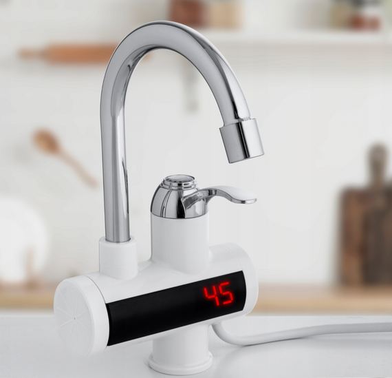 Водонагрівач WATER HEATER RX-002 • Проточний електричний водонагрівач з ЖК-дисплеєм для кухні ванної та гаража | Зображення 5