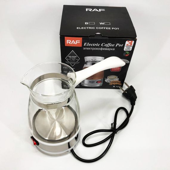 Електротурка при закипанні RAF, Електрична турка кавоварка, Турка 500 мл для приготування кави TQ-37 | Зображення 3