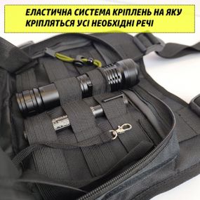 Сумка барсетка кобура чоловіча сумка, Плечова чоловіча містка сумка тактична з кордури JL-53