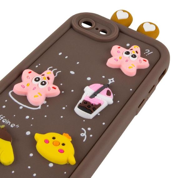 Чехол TPU Toys Case with Ears для Apple iPhone 7 / 8 / SE (2020) / SE (2022) (4.7") Brown | Зображення 3