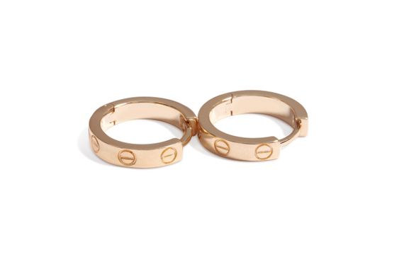 Серьги-конго из красного золота S-0271 | Зображення 2