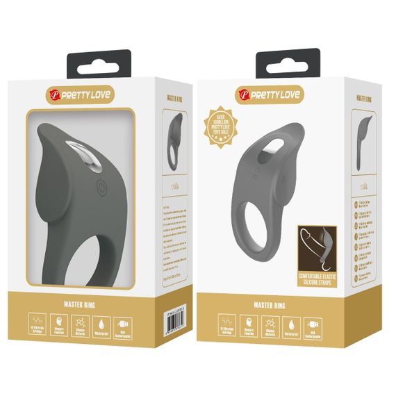 Кольцо эрекционое серии Pretty Love - Master ring, 10 vibration functions, BI-210235-1 sexstyle | Зображення 17