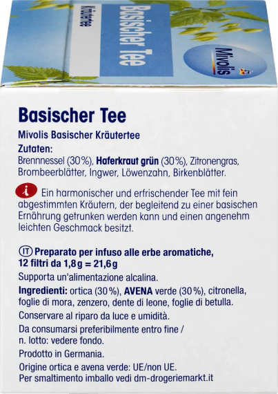 Лужний трав’яний чай Mivolis (12 пакетиків) – для детоксу, очищення організму та підтримки кислотно-лужного балансу | Зображення 4