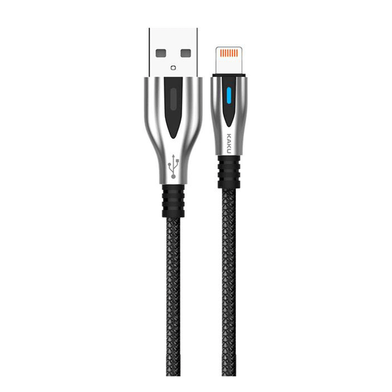 USB кабель Kaku KSC-097 USB - Lightning 1.2 m з індикатором - Black