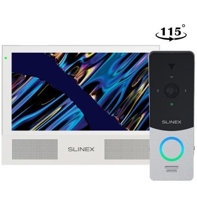 Комплект видеодомофона Slinex Sonik 7 Cloud White  ML-20HD | Зображення 3