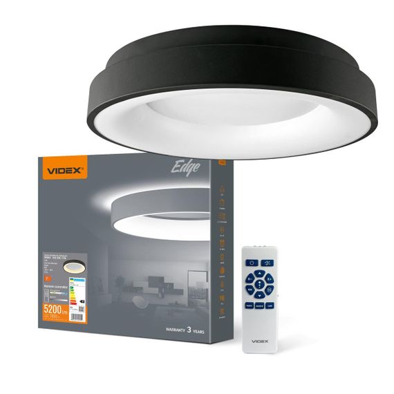 Світлодіодний світильник VIDEX EDGE-RC-72W-BLACK (VLE-ERC-72B)