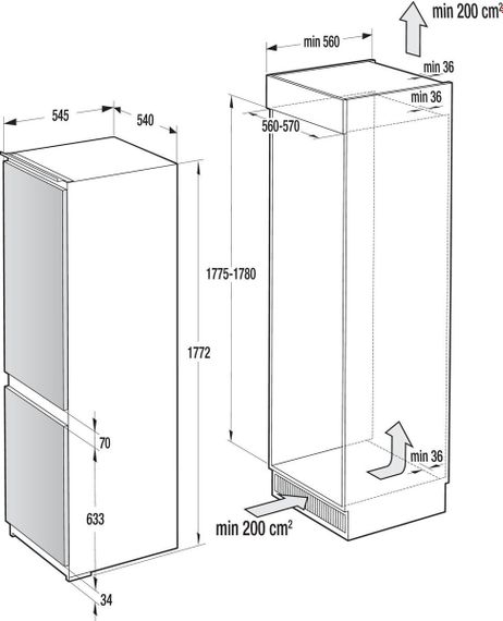 Холодильник GORENJE NRKI 418FE0 (HZFI2728RBD) (741972) | Зображення 3