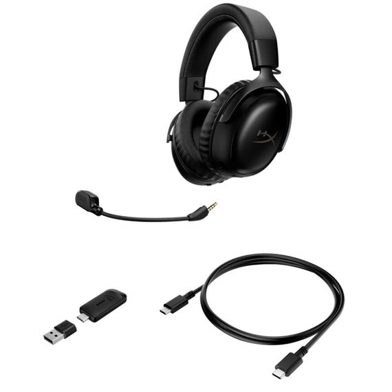 Навушники HyperX Cloud III S Wireless/USB-A/USB-C Black (A59YZAA) | Зображення 6