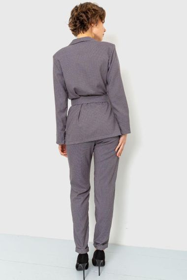 Костюм женский классический  цвет серо-коричневый 115R0455-1 | Зображення 3