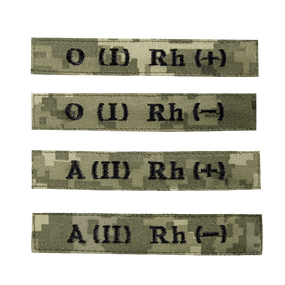 Патч/липучка "Група Крові" Піксель  (7737), 1- 3