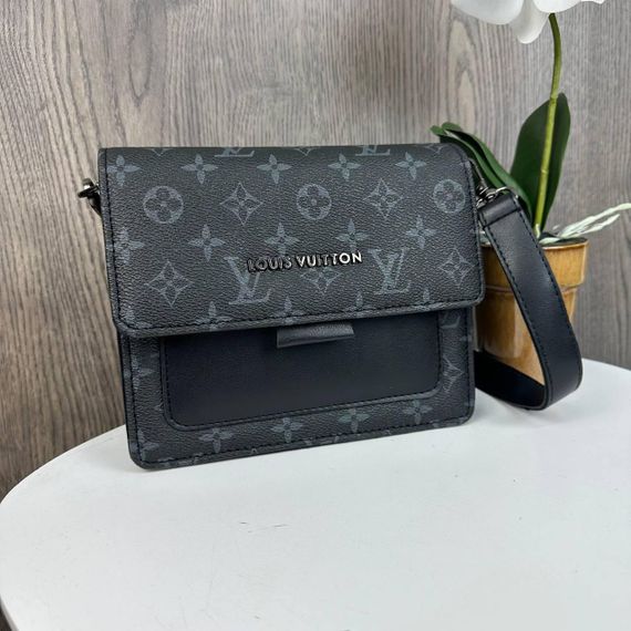 Сумка жіноча маленька через плече крос-боді чорна стильна (1713)