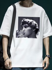 Футболка з ДТФ принтом (оверсайз)