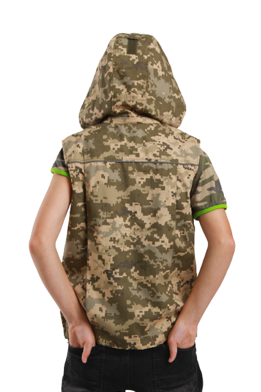 Жилет тактичний дитячий ARMY KIDS Скаут камуфляж Піксель | Зображення 4