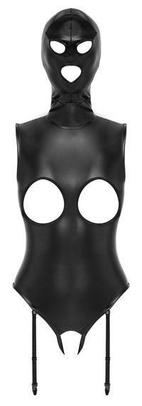 Боди с маской - 2480484 Bad Kitty Body & Mask, black - M Sex Aura | Зображення 5