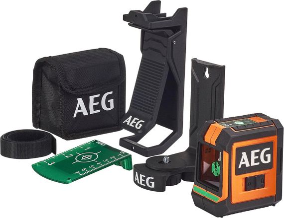 Нівелір лазерний AEG CLG220-K (20 м, 2 промені, зелений, 2xAA)