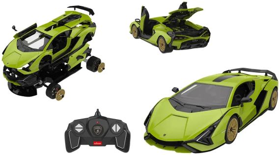 Машинка-конструктор Rastar Lamborghini Sian 1:18. Зелений | Зображення 2