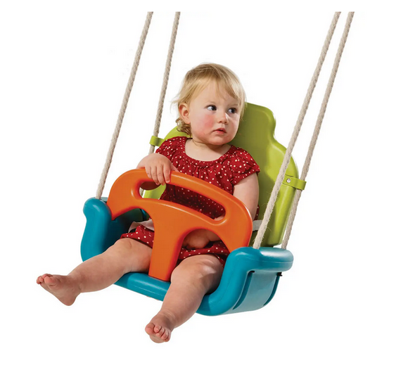 Гойдалка дитяча 3в1 колір бірюзовий