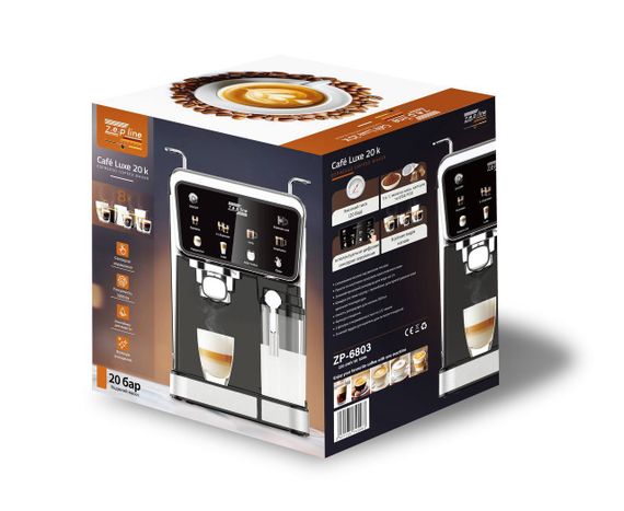 Кофемашина Zepline ZP-6803/3000 Вт, 20 Bar, 8 напитков, ESPRESSO COOL | Зображення 1
