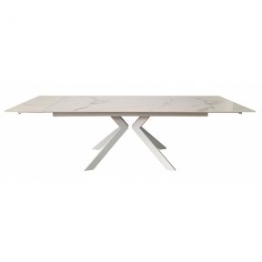 Стол раскладной Concepto SWANK STATURARIO WHITE керамика 180-260
