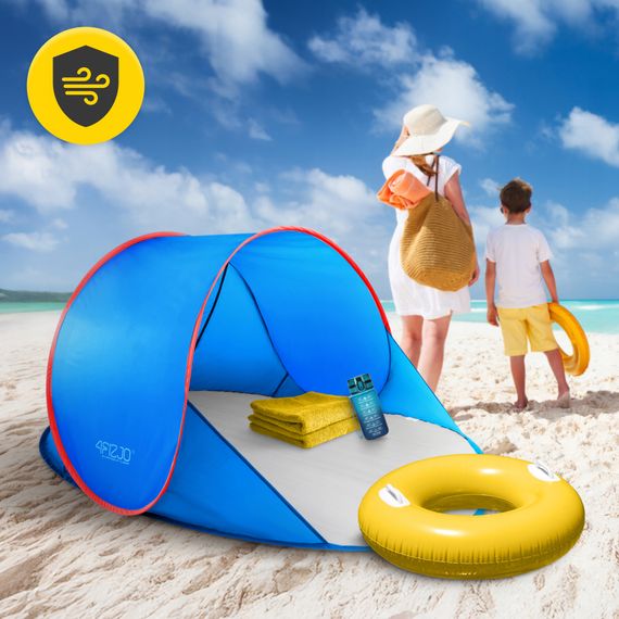 Намет пляжний 4FIZJO Pop-Up 195 x 120 см саморозкладний Blue/Red (P-5905973405164) | Зображення 9