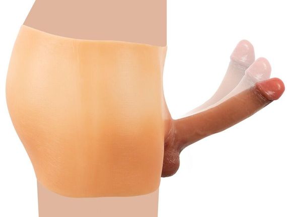 Ультрареалістичні труси з ділдо з вібрацією sexstyle | Зображення 9