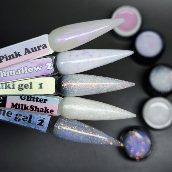 Мікс гелів для нарощення нігтів №3 по 5мл (5шт)