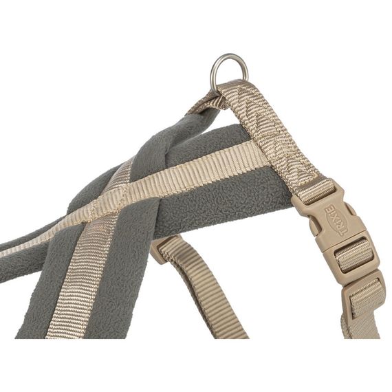 Шлея Trixie Premium для собак туристична L 60–100 см 25 мм пісочна | Зображення 1