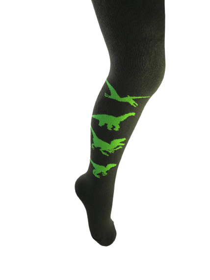 Колготи махрові для хлопчика з малюнком динозавра  Twinsocks | Зображення 1