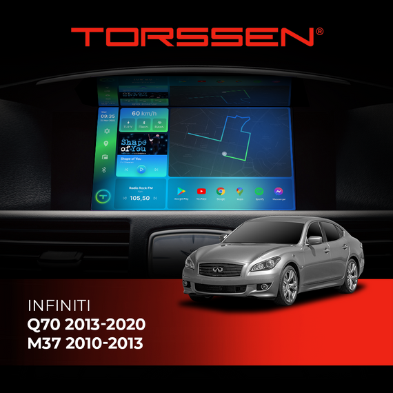 Штатна магнітола Torssen 2K Infiniti Q70 2013-2020/M37 2010-2013 F9464 4G Carplay DSP