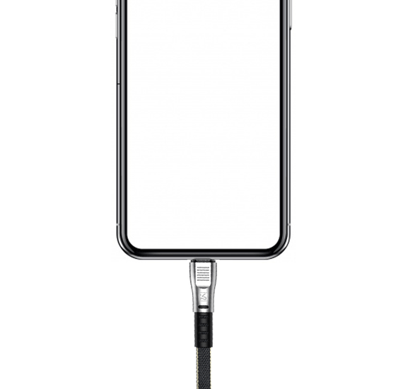 USB кабель Kaku KSC-100 USB - Lightning 1.2 m - Black | Зображення 3