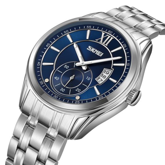 Чоловічий годинник Skmei 9319SIBU Silver-Blue | Зображення 1