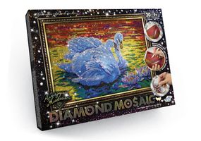 Креативное творчество "Алмазная живопись. DIAMOND MOSAIC" большой набор DM-01 Danko Toys Лебеди Вид 2