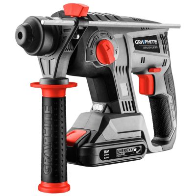Перфоратор Graphite Energy+ SDS-plus, 18V, 2.2Дж, 2.26кг (без АКБ и ЗУ) (58G027) | Зображення 8