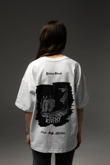 Футболка "ECHO OF TIME" White S | Зображення 3