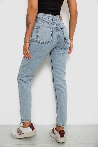 Джинси жіночі однотонні Skinny, колір блакитний, 244R1744S21 | Зображення 3