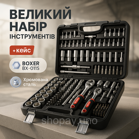 Набір Гайкових Ключів 172шт Boxer BX-011S