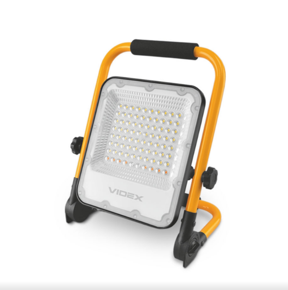LED Прожектор 50W 5000К 220V акумуляторний VL-F2A-505 Premium Videx | Зображення 1