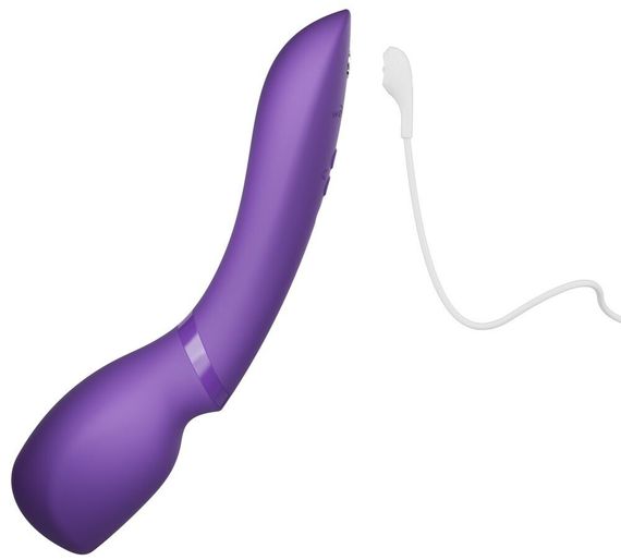 Смарт-вібромасажер We-Vibe Wand 2 Purple, дуже потужний, функція Smart Silence | Зображення 3