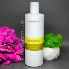 Кондиціонер безсульфатний для волосся з кератином Keratin Jerden Proff 400 мл