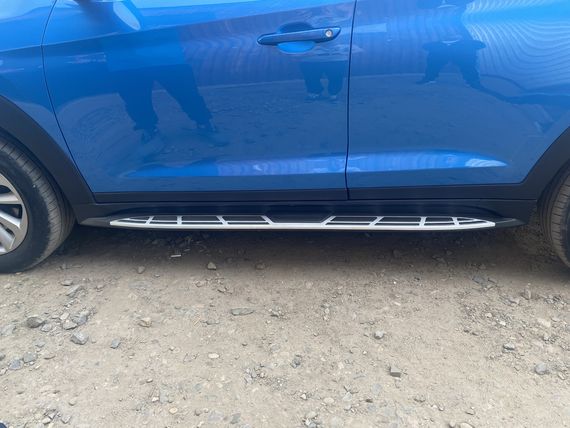 Боковые пороги Оригинальный дизайн V1 (2шт) для Hyundai Tucson TL 2016-2021 гг | Зображення 1