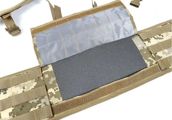 Тактичний пояс розвантажувальний РПС з кріпленнім MOLLE та плечовими лямками Піксель без підсумків | Зображення 4