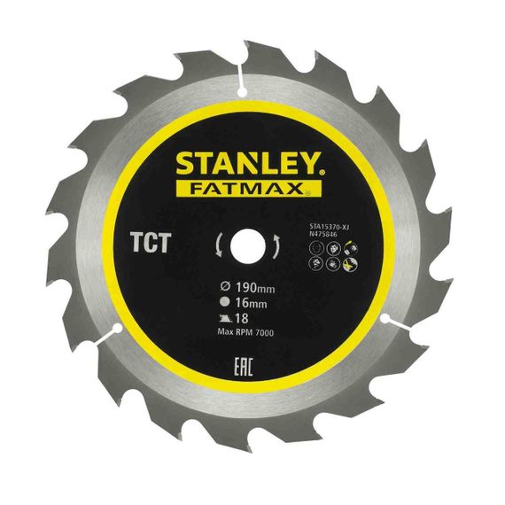 Диск пильний TCT STANLEY STA15370
