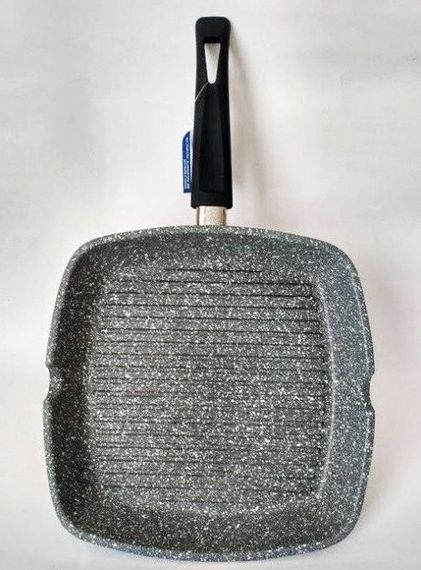 Сковорода гриль Bohmann BH-1002-28 MRB 28 x 28см з мармуровим покриттям | Зображення 1