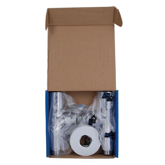 Комплект кранів Thermo Alliance Standart 1/2" НР для сушарки для рушників кутовий SF395W15 | Зображення 5