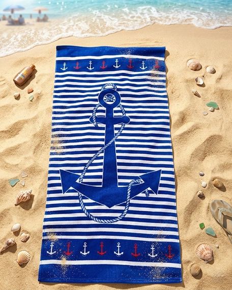 Полотенце пляжное Dushka Home Print 9 40951 70х140 см