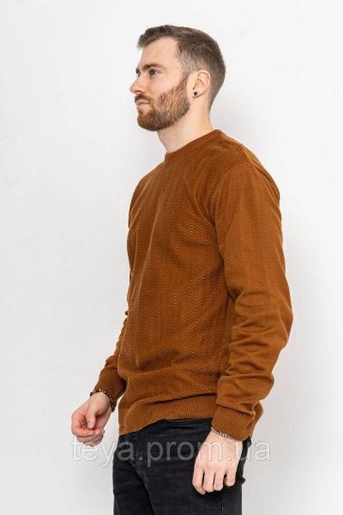 Светр чоловічий колір коричневий розміри L, XL, XXL FA_003911 | Зображення 3