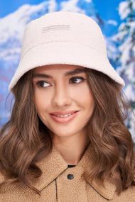 Зимняя теплая панама (4985) светлая пудра