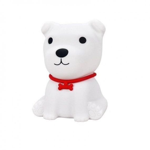 Декоративний нічник Puppy LJC-148 цуценя дитячий силіконовий світильник для сну іграшка білий | Зображення 2